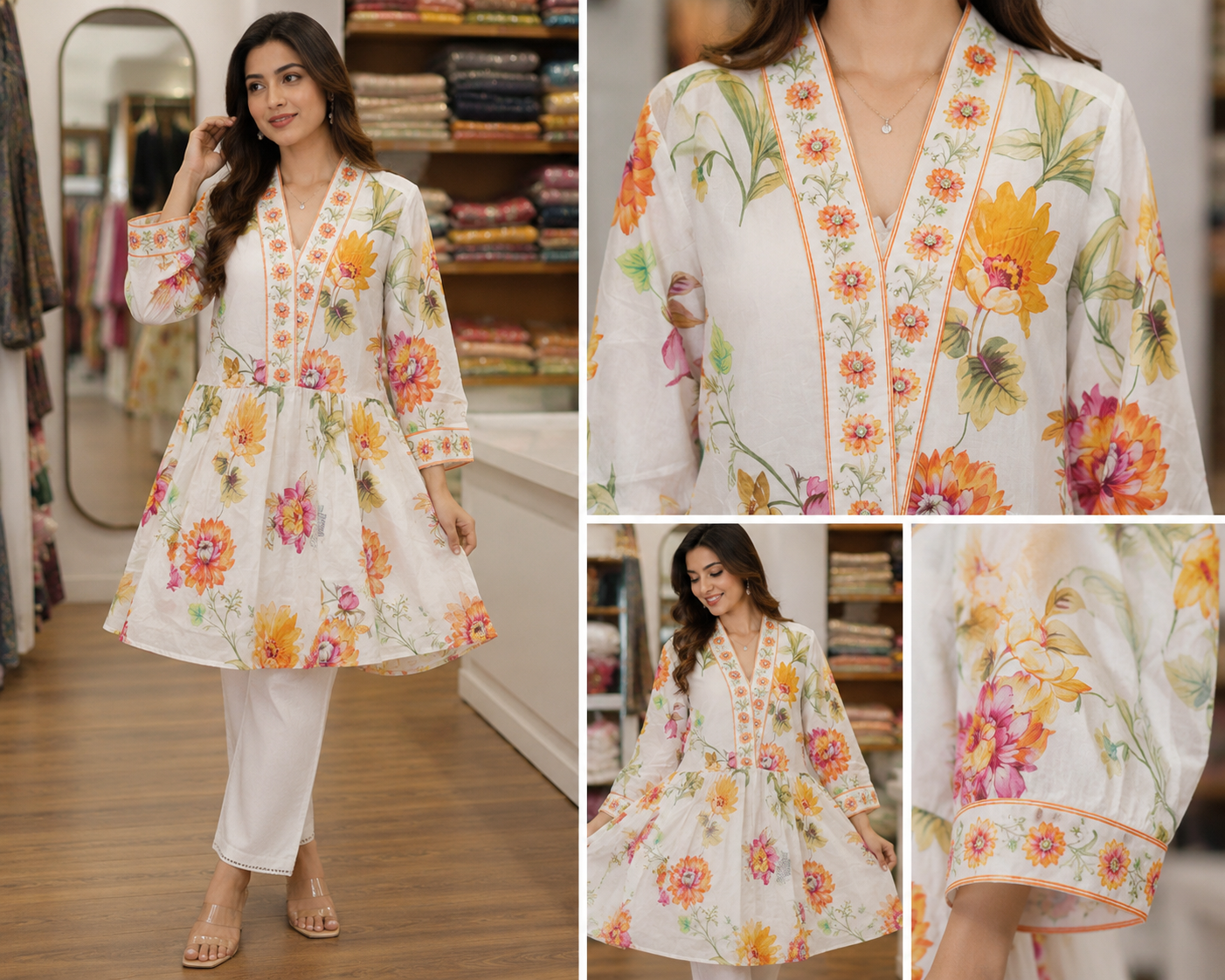 A line kurti