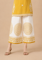 mustard shorti kurti salwar printed